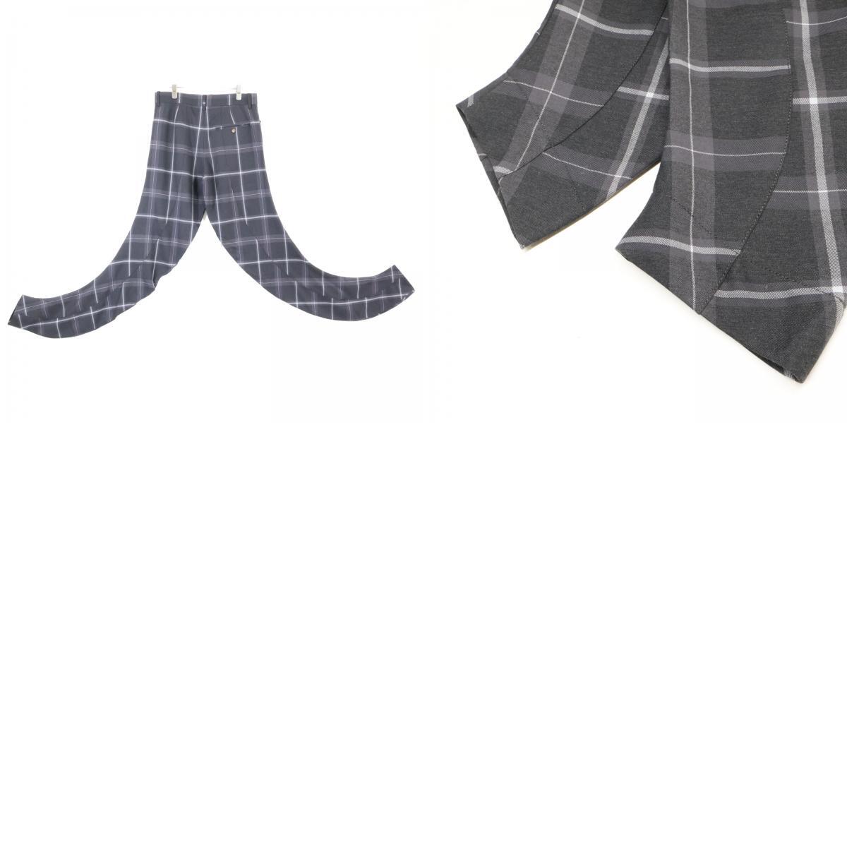 [ прекрасный товар ]VIVIENNE WESTWOOD MAN Vivienne Westwood man 4645-1401/1702 проверка деформация жакет / брюки выставить 