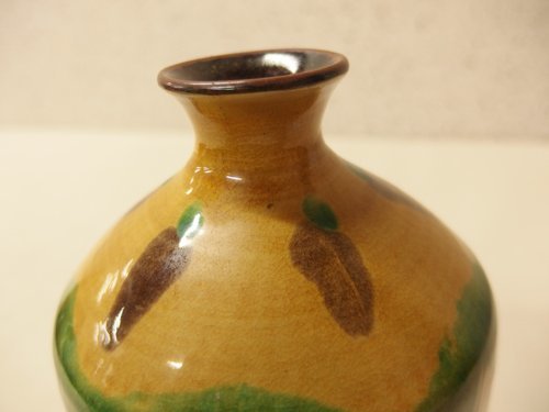 0130235w[ Kutani три ...] Kutani ../ длина ./ ваза / ваза для цветов / калибр 3.4×H22.7cm/ вместе в коробке / товары долгосрочного хранения 