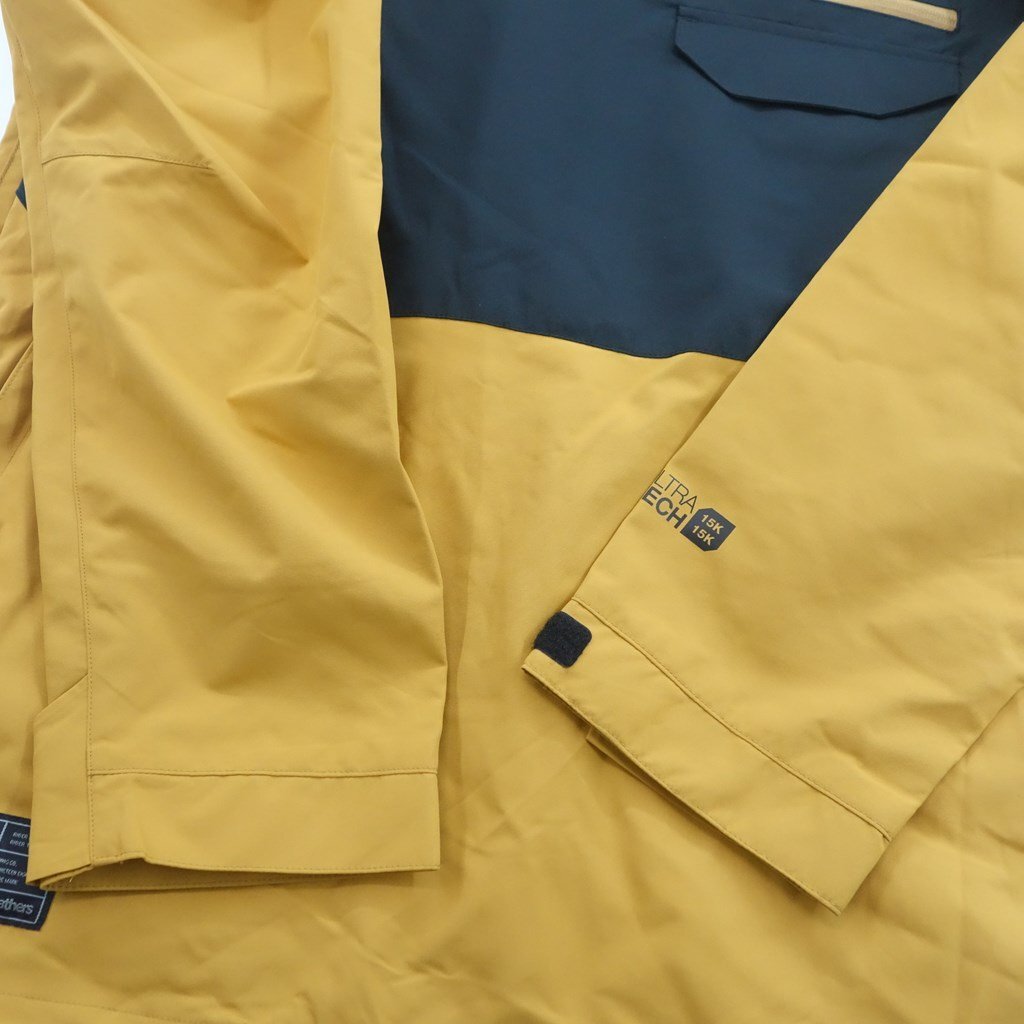 中古 23/24 HORSEFEATHERS NORMAN JACKET SPRUCE YELLOW メンズLサイズ スノーボードジャケットウェア ホースフェザーズ 40118-4_画像4