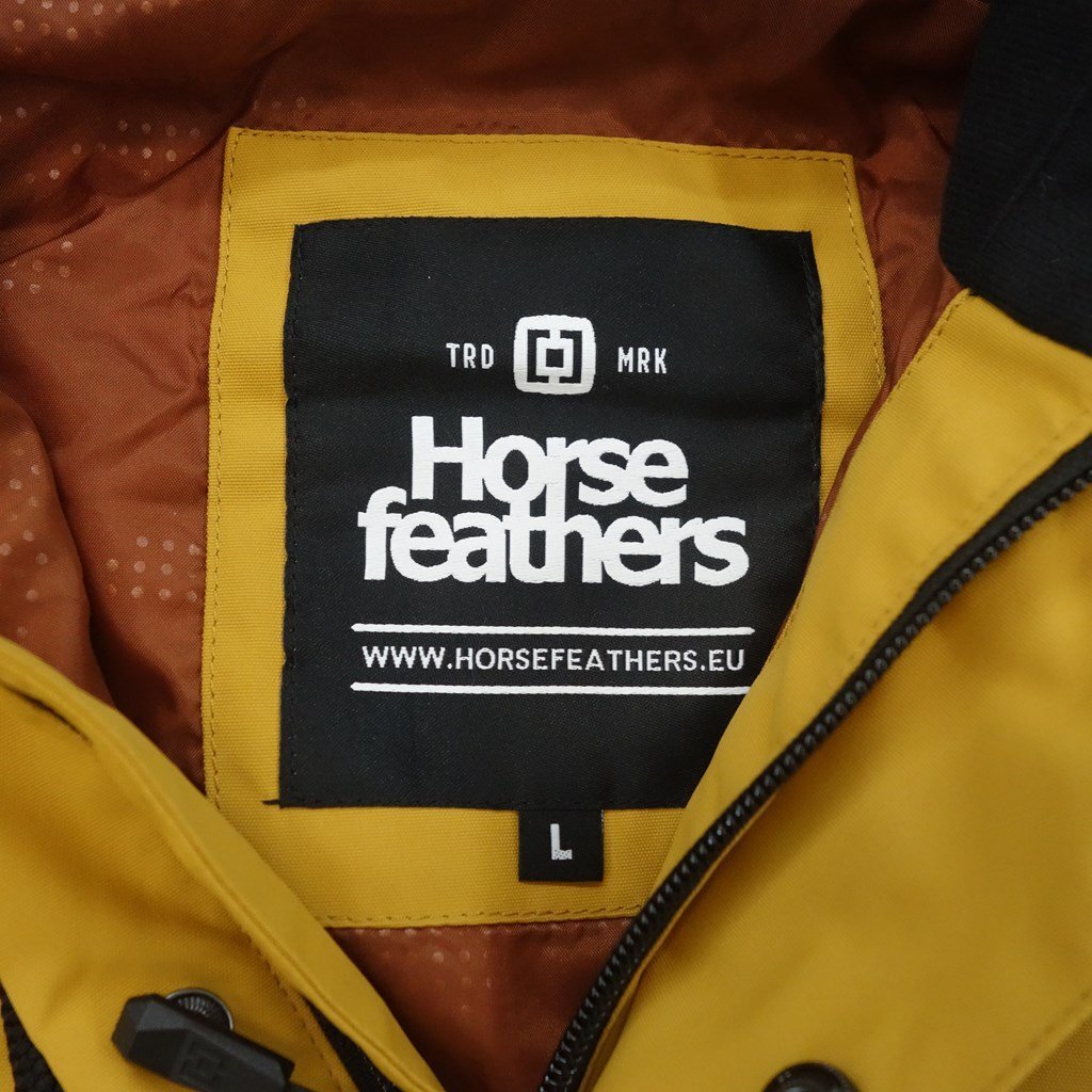 中古 23/24 HORSEFEATHERS NORMAN JACKET SPRUCE YELLOW メンズLサイズ スノーボードジャケットウェア ホースフェザーズ 40118-4_画像2