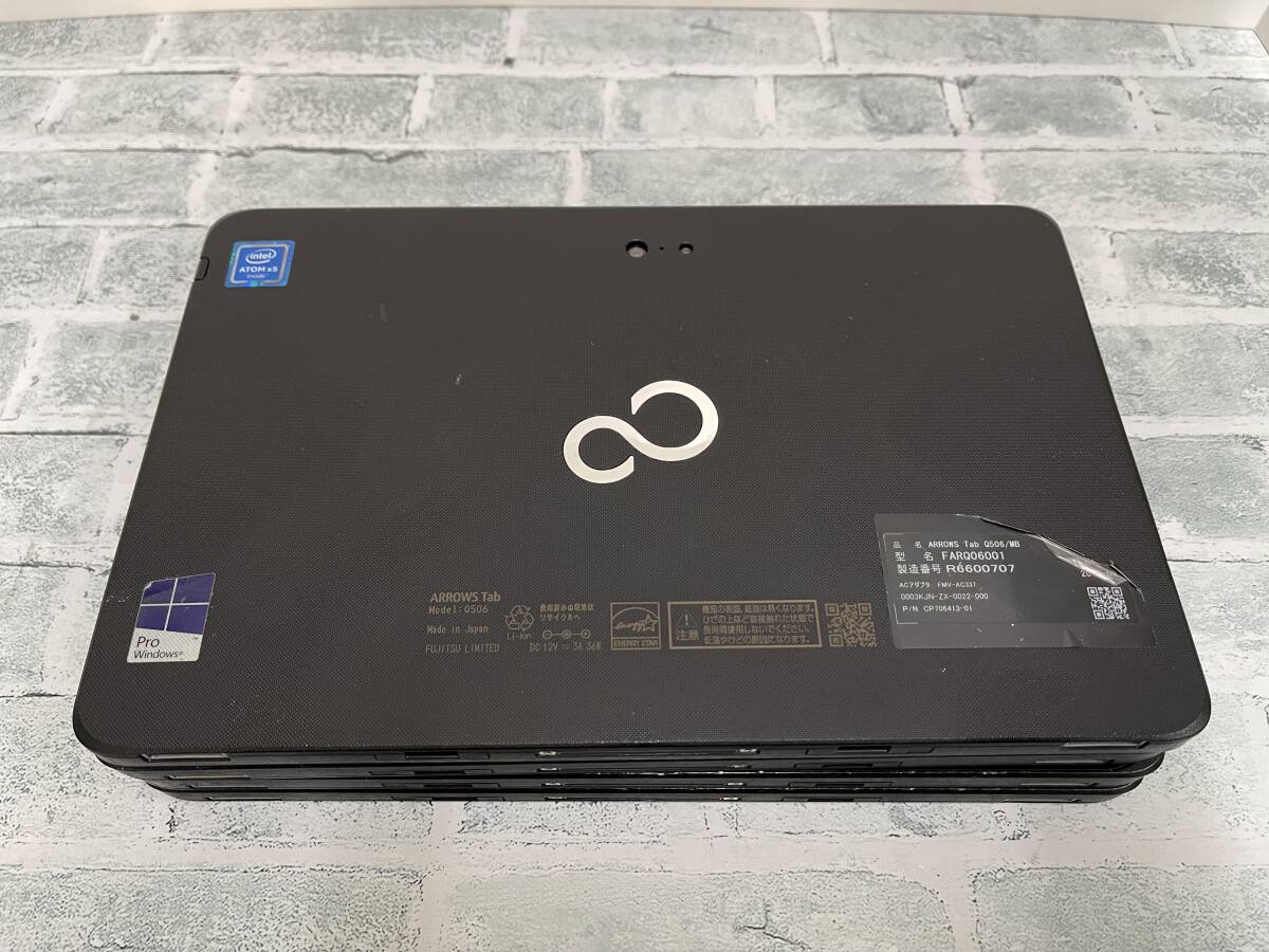 【ジャンク】富士通 ARROWS Tab Q506/MB タブレット まとめ4台セット Intel Atom x5-Z8550 メモリ4GB 10.1型WUXGA BIOS起動可 ◎1732_画像5