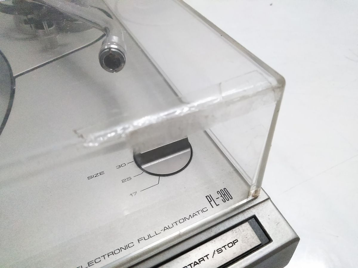 ★PIONEER パイオニア ターンテーブル PL-380A ダイレクト ドライブ ステレオ レコード プレーヤー 1202-337Z ◇〒@140★_画像8