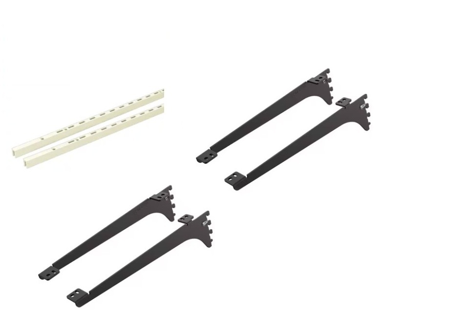 ■南海プライウッド■棚柱2本＋棚受け2段分■未使用在庫品お引取り様限定1800円即決_画像1