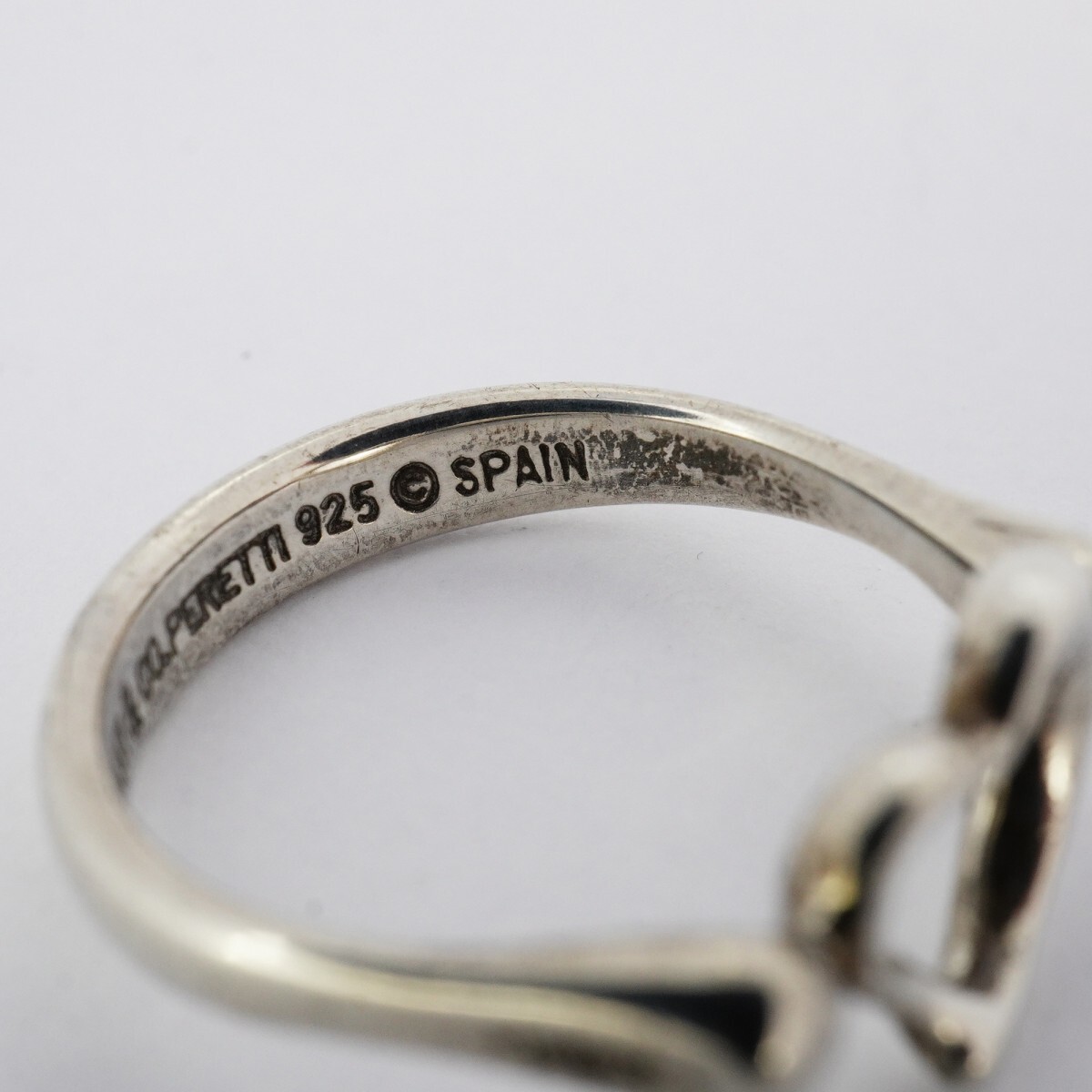 *SALE[5job0659] Tiffany кольцо Open Heart серебряный 925 10.5 номер [ б/у ] женский 