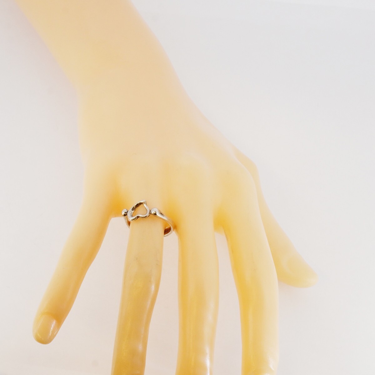 *SALE[5job0659] Tiffany кольцо Open Heart серебряный 925 10.5 номер [ б/у ] женский 