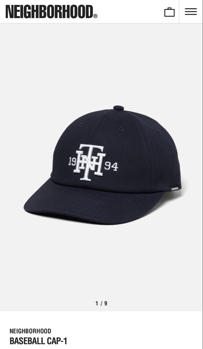 ネイバーフッド NEIGHBORHOOD 25AW BASEBALLCAP-1 252HCNH-HT01 新品未使用 WTAPS ダブルタップス_画像1