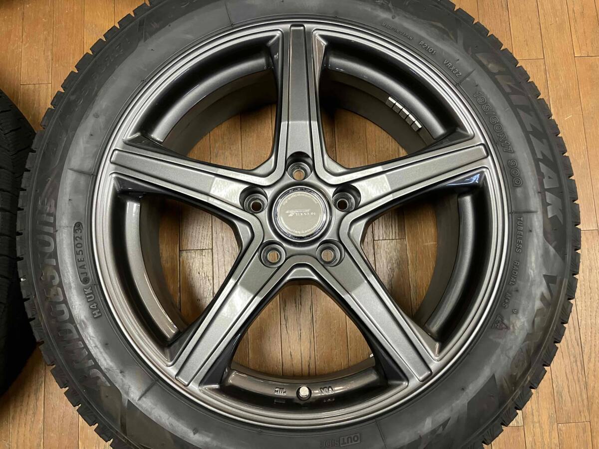[60 Prius для зима комплект ]23 год VRX3 имеется * Top Run VR5 17 дюймовый *7J+38 5H114.3* Bridgestone 195/60R17 23 год 50/47 неделя производства * зимний 