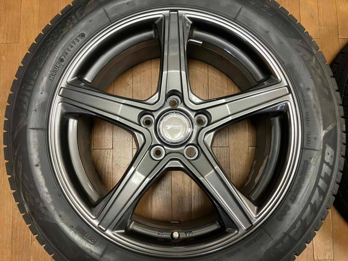 [60 Prius для зима комплект ]23 год VRX3 имеется * Top Run VR5 17 дюймовый *7J+38 5H114.3* Bridgestone 195/60R17 23 год 50/47 неделя производства * зимний 