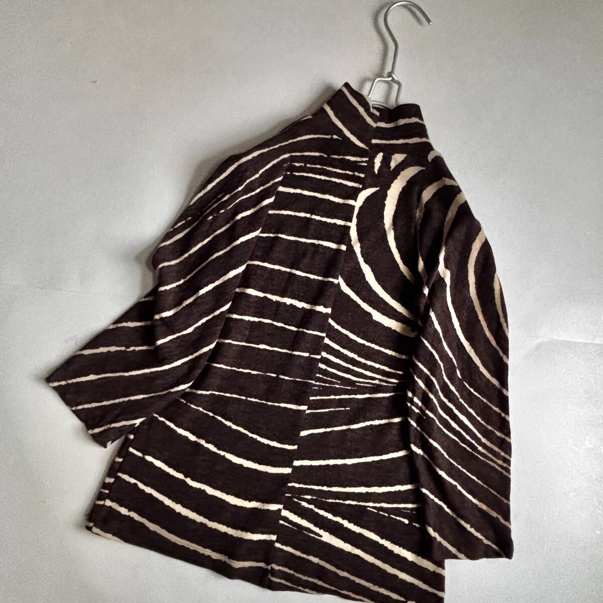 ② イタリア製 マックスマーラ 白タグ maxmara ハイネック カットソー ニットソー 大きいサイズ L_画像4