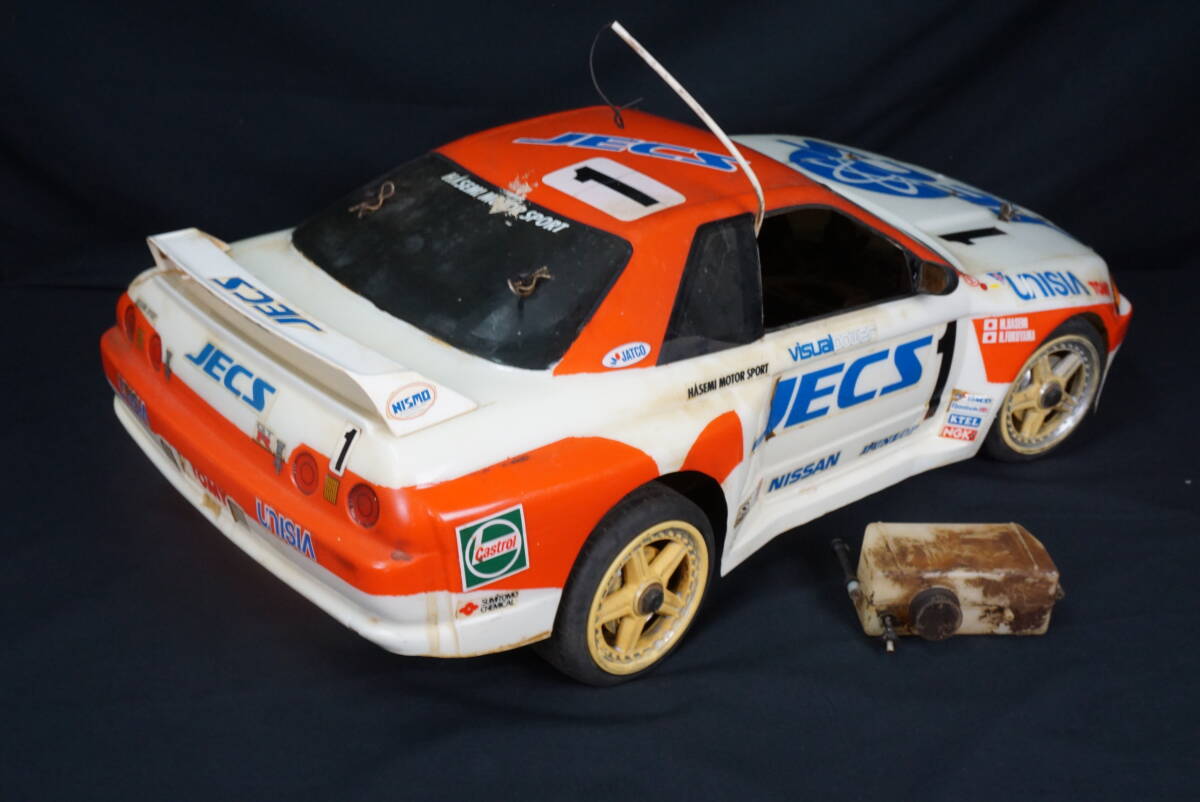 送料込み ジャンク 京商 1/8 エンジンカー ラジコン ユニシアジェックス スカイライン GT-R 車体のみ 動作未確認 現状 21エンジン_画像2