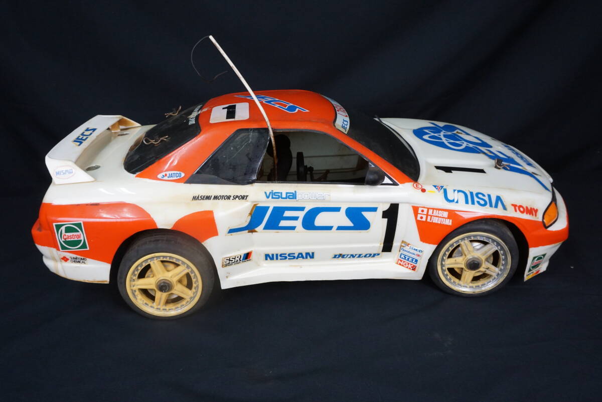 送料込み ジャンク 京商 1/8 エンジンカー ラジコン ユニシアジェックス スカイライン GT-R 車体のみ 動作未確認 現状 21エンジン_画像3