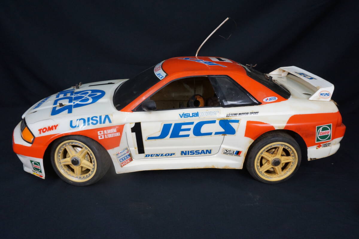送料込み ジャンク 京商 1/8 エンジンカー ラジコン ユニシアジェックス スカイライン GT-R 車体のみ 動作未確認 現状 21エンジン_画像4
