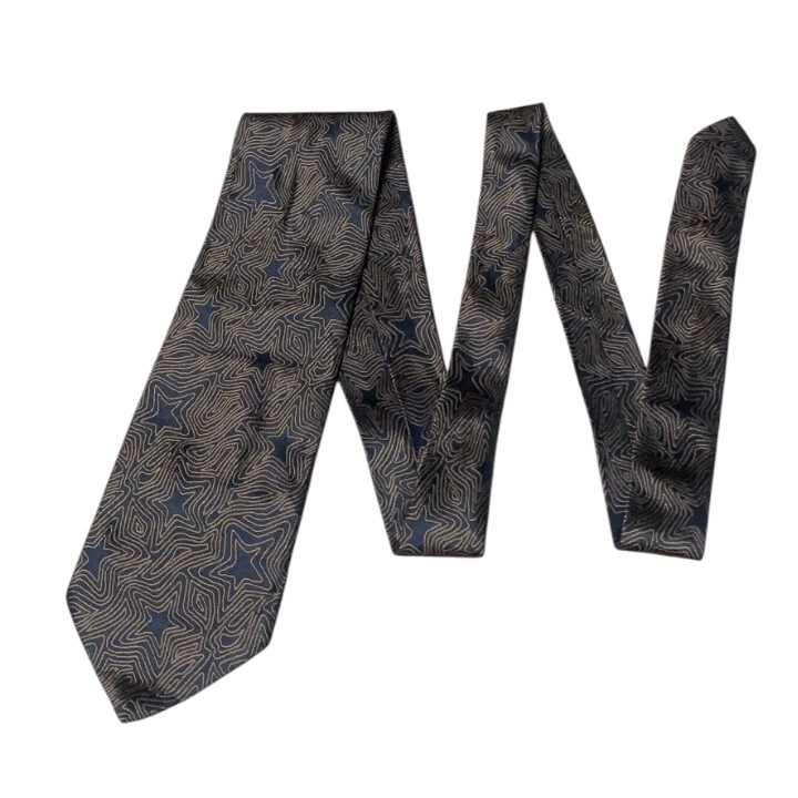 【美品】 VERSACE ヴェルサーチ ネクタイ ハイブランド イタリア製 ブラウン ブラック 総柄 ビジネス メデューサ スーツ_画像5