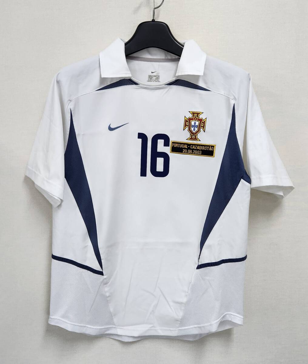 02-03 ポルトガル FPF Portugal(A)#16 RONALDO 半袖 Nike正規 EURO 2004予選仕様 M_画像1