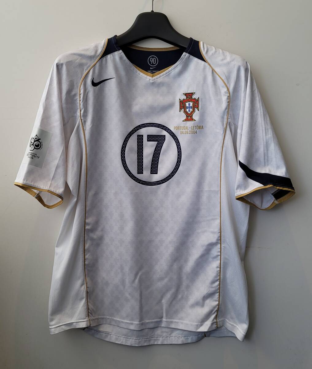 04-05 ポルトガル FPF Portugal(H)#17 C・ロナウド RONALDO 代表デビュー 半袖 nike正規 ラトビア戦 XL_画像1