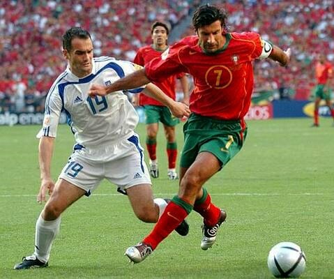 ユーロ04 ポルトガル(H)＃7 フィーゴ Figo 選手用半袖 Limited Editon Nike EURO 2004 決勝戦仕様 L_画像3