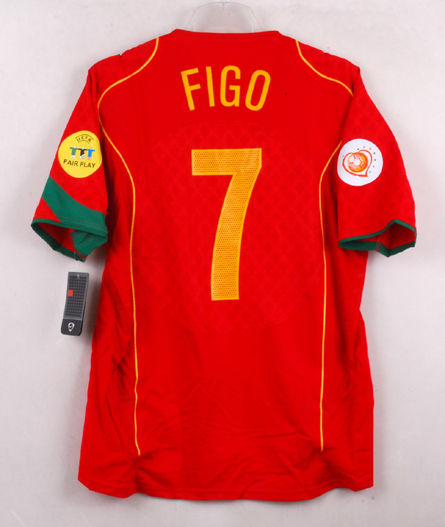 ユーロ04 ポルトガル(H)＃7 フィーゴ Figo 選手用半袖 Limited Editon Nike EURO 2004 決勝戦仕様 L_画像2