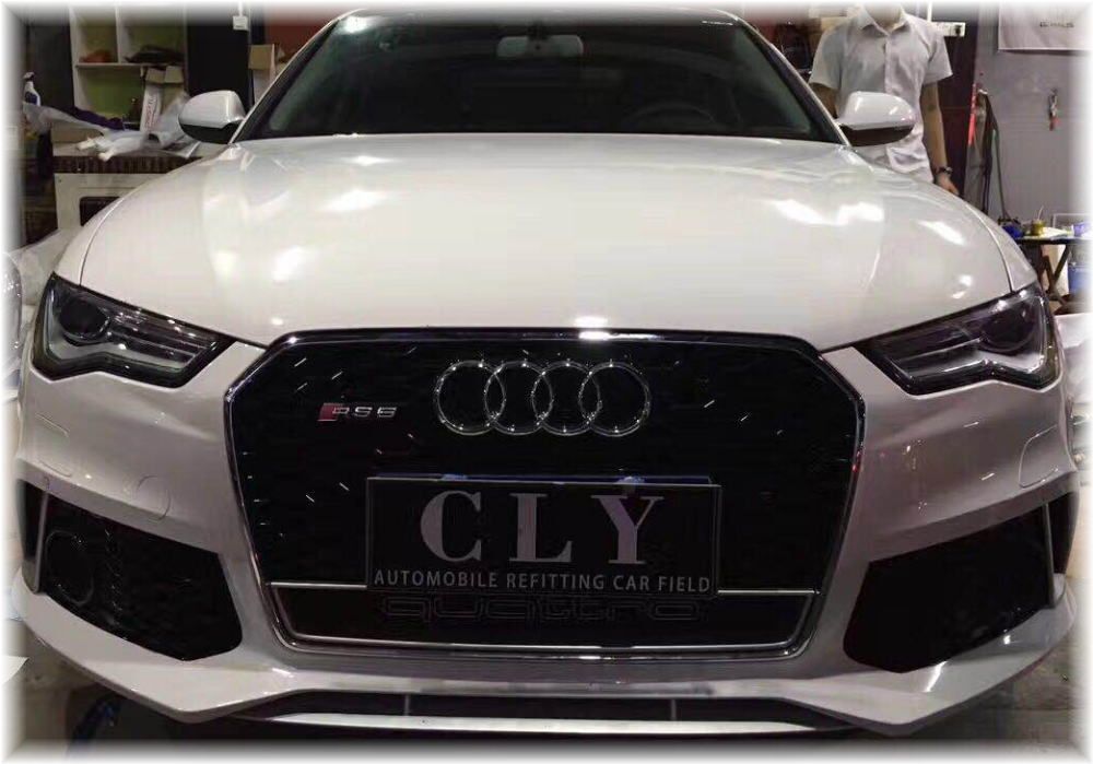 ☆2016～2018☆アウディ後期A6用☆RS6Lookウレタン製フロントバンパー＆RSグリル＆リアバンパー＆set☆A6・S6・RS6・新品 エアロ_画像2