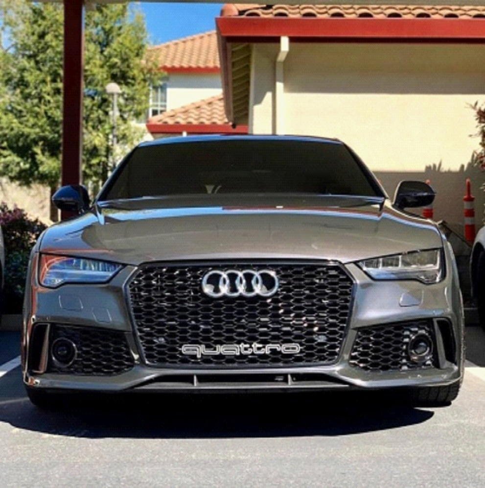 ☆2016~2018 アウディ後期A7用☆RS7Lookウレタン製フロントバンパー&RSグリル&リアバンパーset☆A7S7RS7・新品 エアロ_画像1
