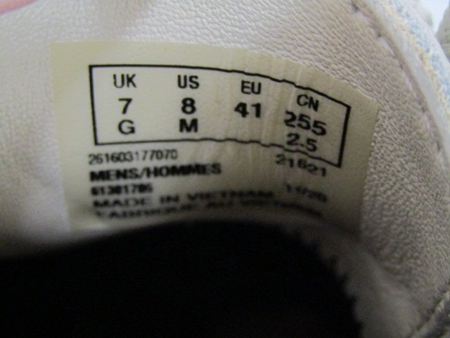 1円スタート CLARKS GORE-TEX ワラビーブーツ レザーUS8 25.5cm クラークス ゴアテックス グレージュ 本体のみ 1スタ 中古品◆9832_画像8