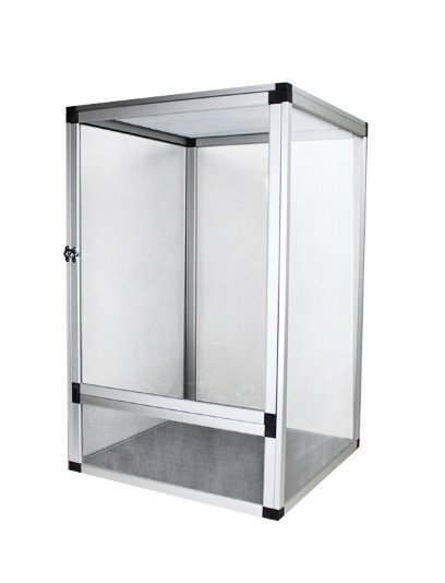  внимание новый продукт * рептилии клетка садок для разведения земноводные для разведение контейнер мелкие животные для прозрачный разведение box вентиляция клетка маленький размер рептилии сборка тип 45*45*80cm