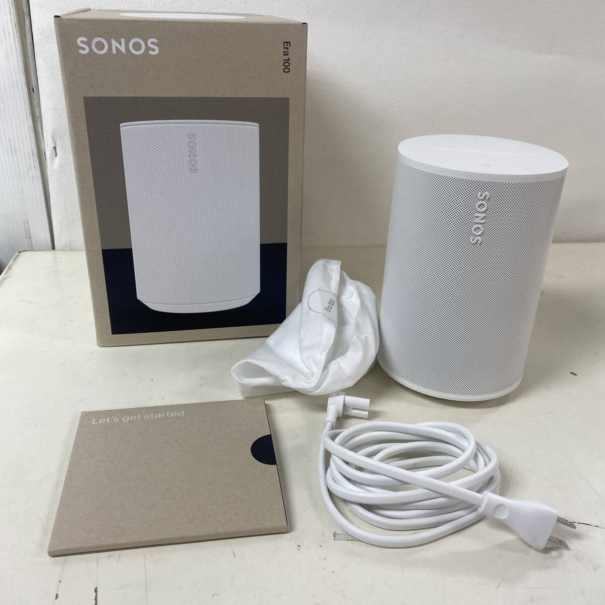 C384 【展示品】Sonos スマートスピーカー Sonos Era 100 Wi-Fi Bluetooth 対応 ホワイト WHITE_画像1