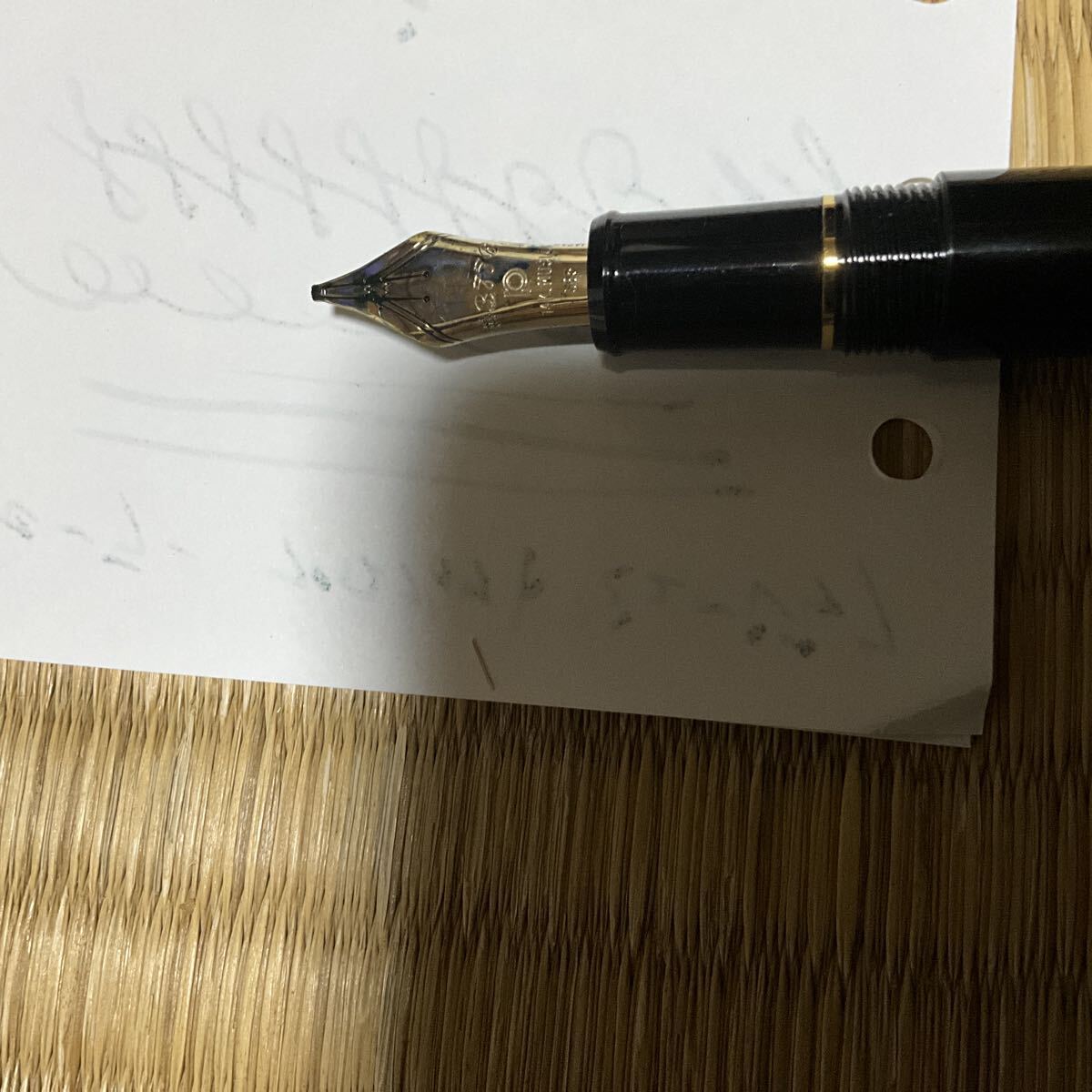 プラチナ 万年筆 #3776 センチュリー ペン先 ミュージック ブラック_画像2