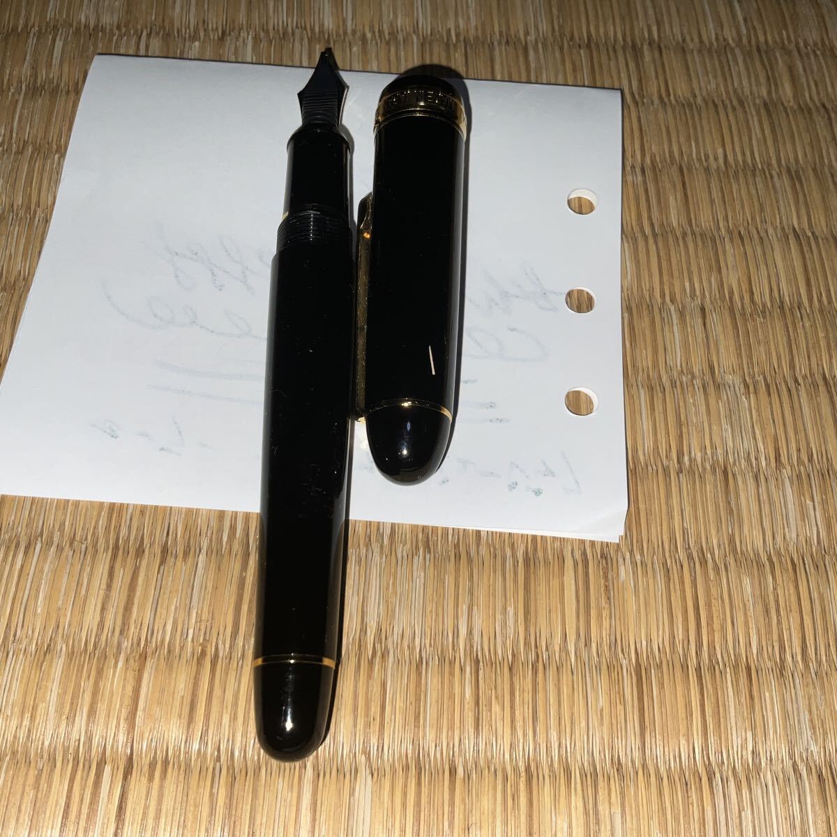 プラチナ 万年筆 #3776 センチュリー ペン先 ミュージック ブラック_画像3