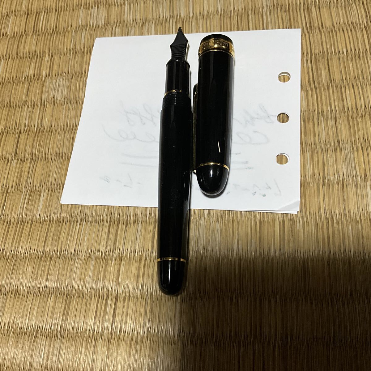 プラチナ 万年筆 #3776 センチュリー ペン先 ミュージック ブラック_画像4