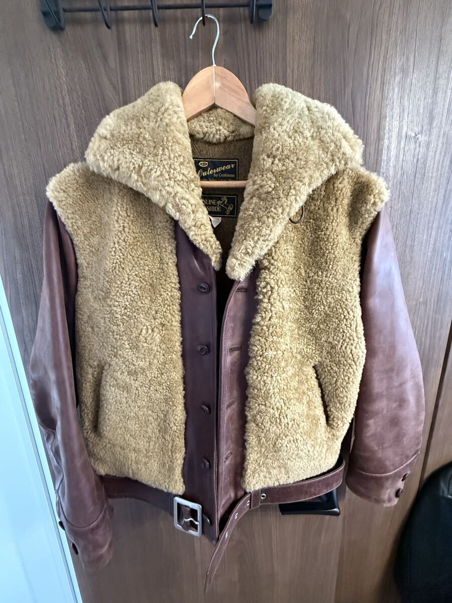 クッシュマン　グリズリージャケット　ホースハイド　Ｌサイズ　熊ジャン_画像1