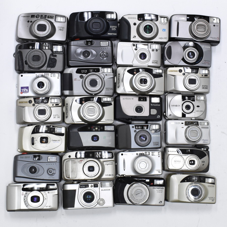 1円◆コンパクトフィルムカメラ ペンタックス 富士フイルム ミノルタ キヤノン オリンパス ヤシカ 大量 まとめ売り◆E.Csu.pD-19_画像1