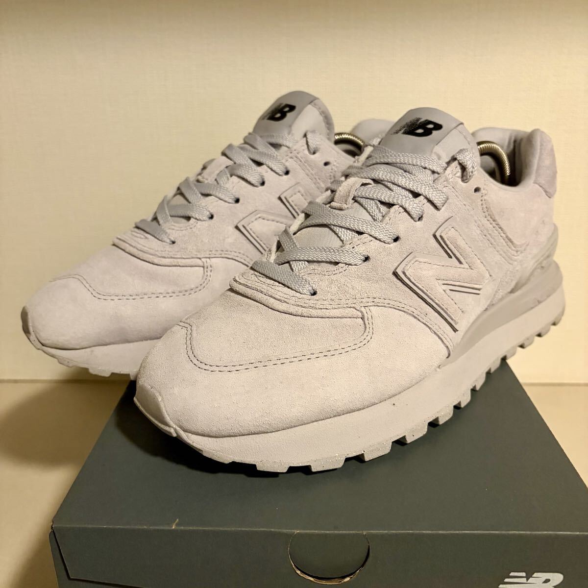 ニューバランス New Balance 574 legacy 26.5cm 1度のみ使用 グレー ヌバック_画像1