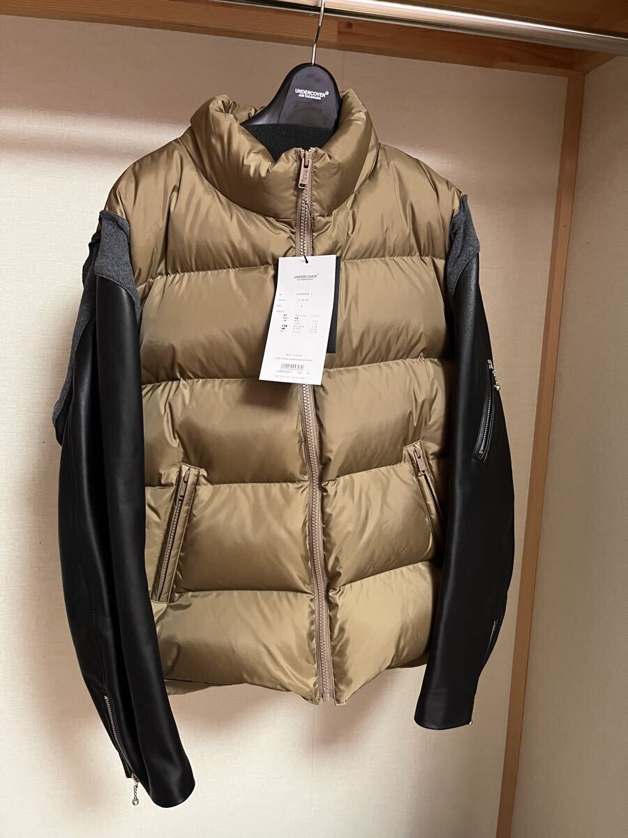 UNDERCOVER 2022AW袖レザーダウンジャケットサイズ2.試着のみ新品_画像1