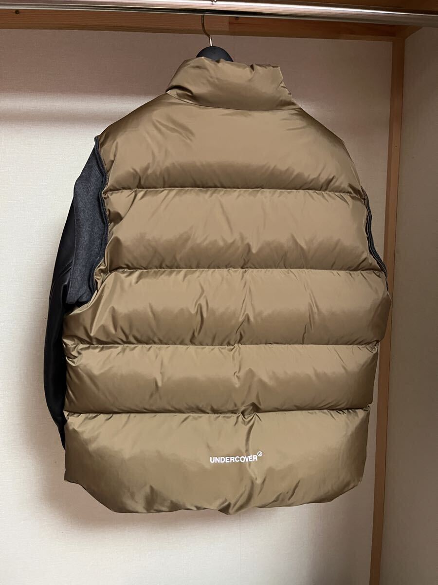 UNDERCOVER 2022AW袖レザーダウンジャケットサイズ2.試着のみ新品_画像2