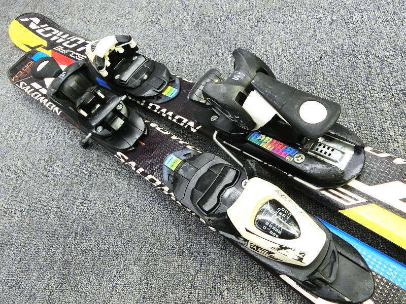 1436★サロモン EQUIPE 100cm★中古/子供スキー/チューンナップ済み/ビンディング設定(無料)/ブーツ・ストック追加可_画像4