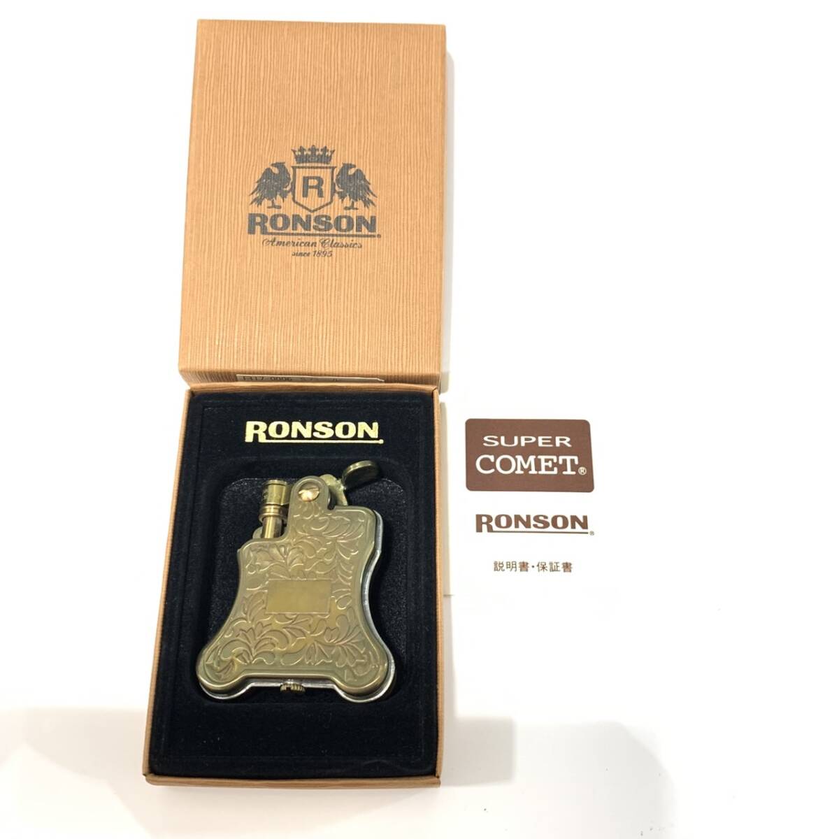 ♪♪【 RONSON ロンソン 】 BANJO バンジョー オイルライター 火花確認済み 喫煙具♪♪_画像1