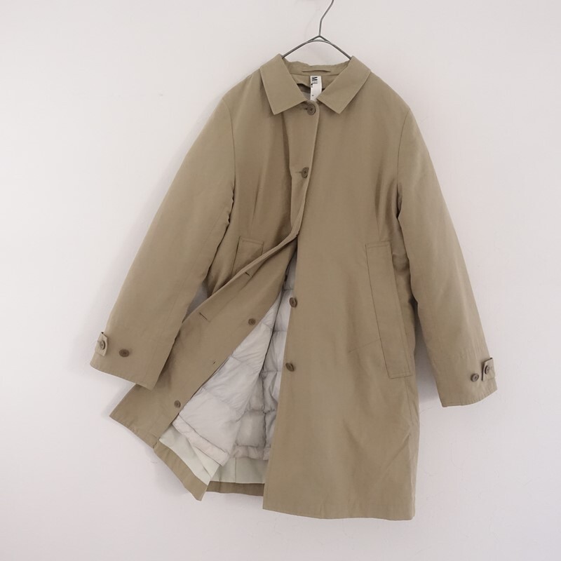 マーガレットハウエル MHL. MARGARET HOWELL MHL. *ダウンライナー付きステンカラーコート*2ベージュ裏地付(jk2-2511-41)【20L52】_画像6