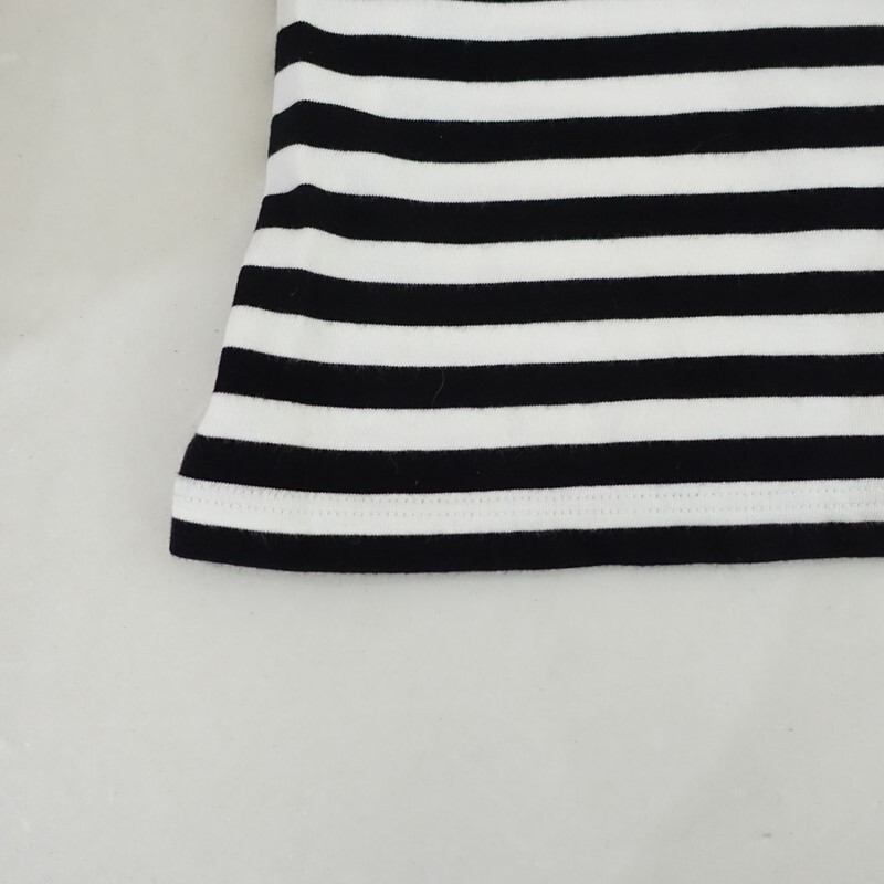 アニエスベー agnes b.×アダムエロペ adam et Rope *コットンボーダーカットソー*1トップス綿ロンTシャツ(1-2511-54)【30L52】_画像5