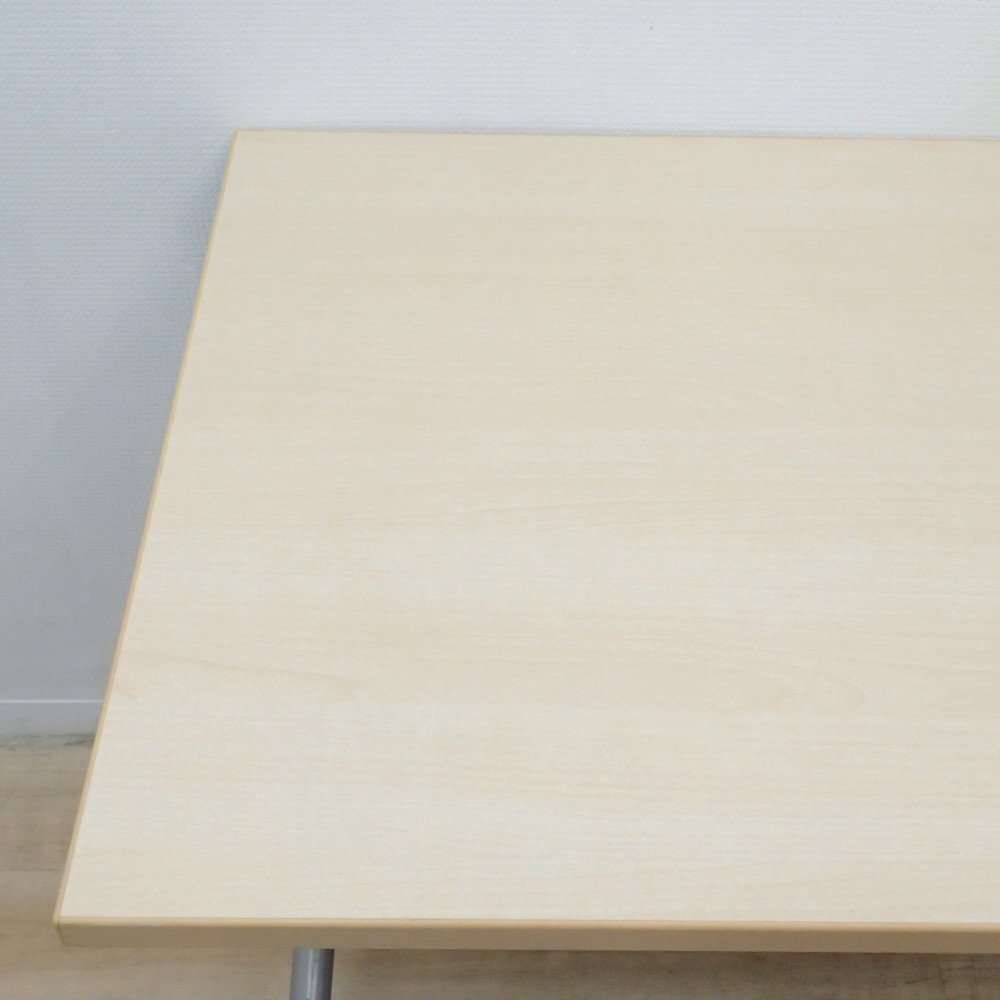 okamura オカムラ ネスティア サイドスタックテーブル 81841D ナチュラルW1500 D600 幕板 網棚 会議室 スクール KK18393 中古オフィス家具_画像4