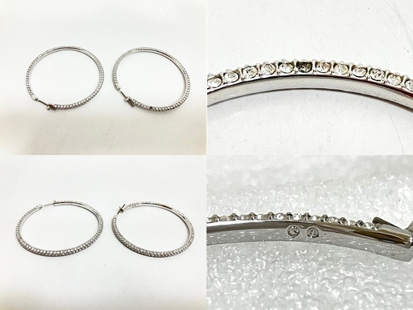 *SWAROVSKI Swarovski серьги / брошь совместно 5 пункт Stone аксессуары женский *