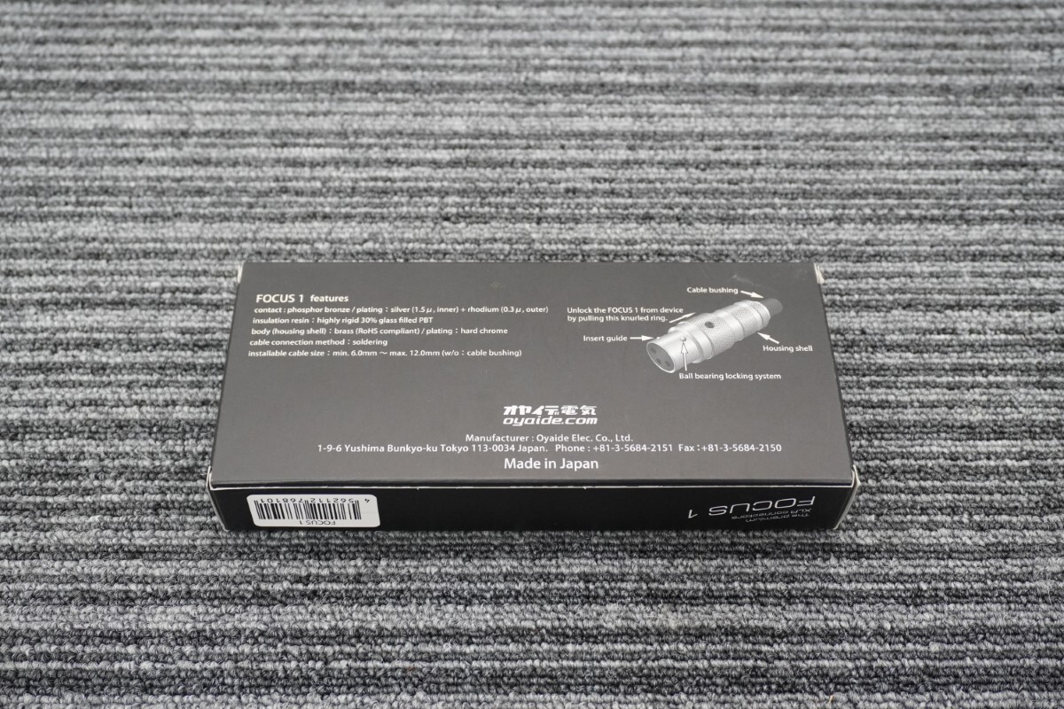 OYAIDE oyaide oyaide электрический XLR штекер XLR коннектор FOCUS1 FOCUS 1∝0916