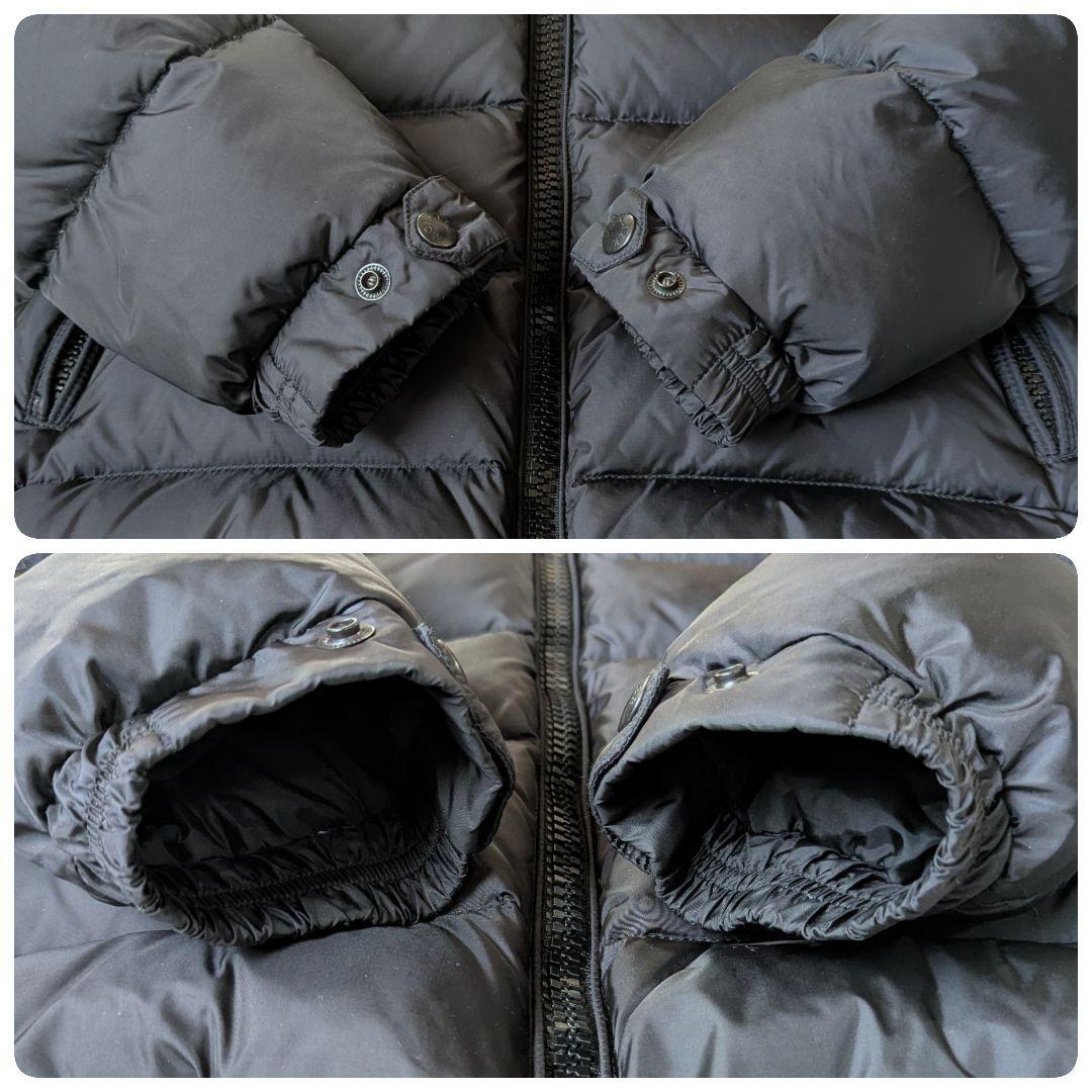 1 иен ~[ популярный ]MONCLER Moncler BYRON Байрон пуховик койот мех размер 0 чёрный черный мужской женский внешний S