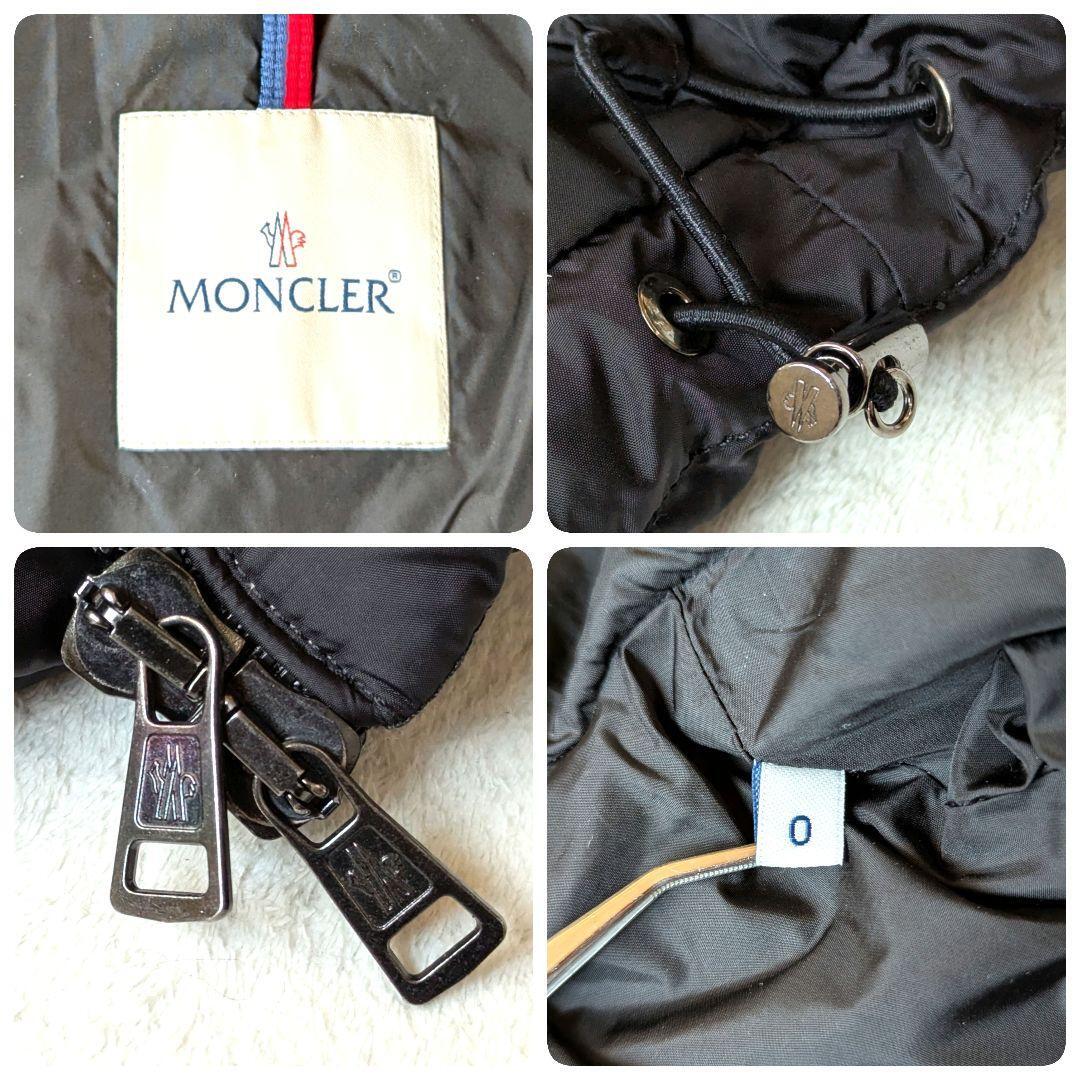 1 иен ~[ популярный ]MONCLER Moncler BYRON Байрон пуховик койот мех размер 0 чёрный черный мужской женский внешний S