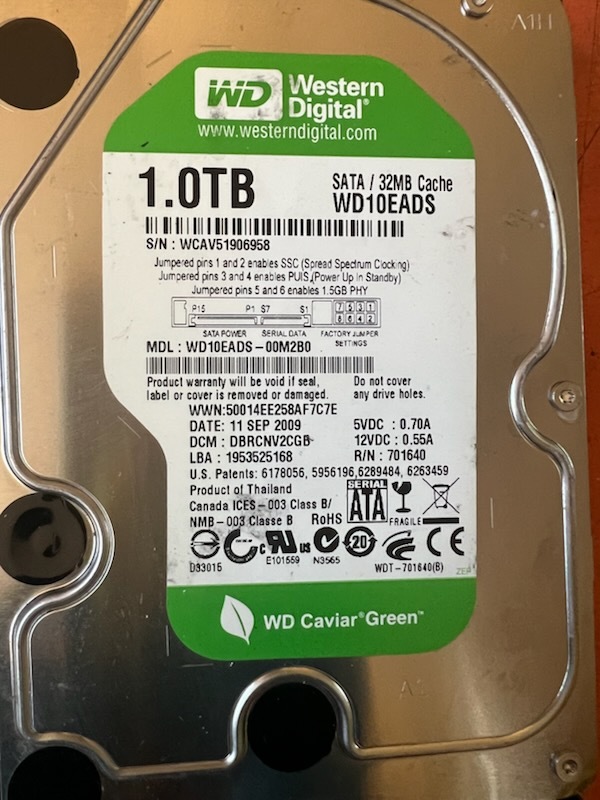  Junk HDD 9 шт. комплект Seagate/WD/DT 1TB×3 2TB×5 3TB×1 текущее состояние доставка (W8)