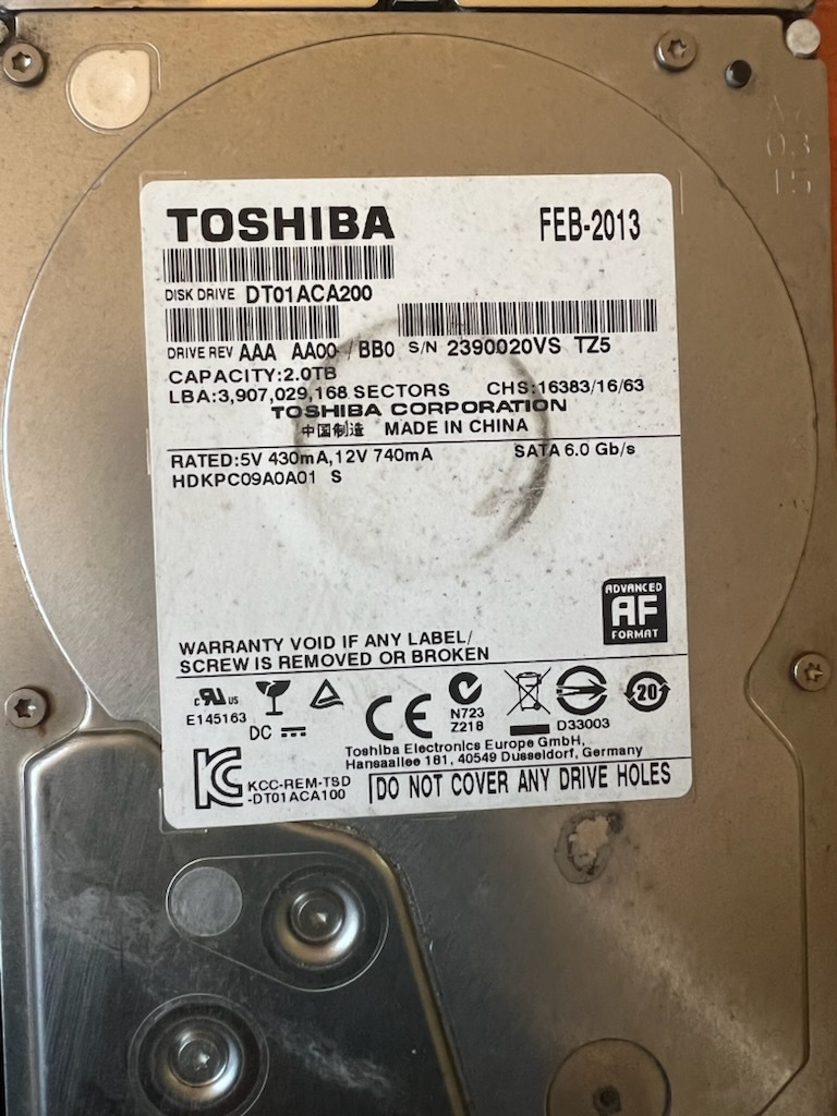  Junk HDD 9 шт. комплект Seagate/WD/DT 1TB×3 2TB×5 3TB×1 текущее состояние доставка (W8)