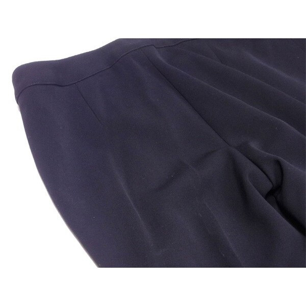 【30%OFFクーポン】シャネル CHANEL パンツ センタープレス ♯38サイズ ブラック レディース 中古_画像5