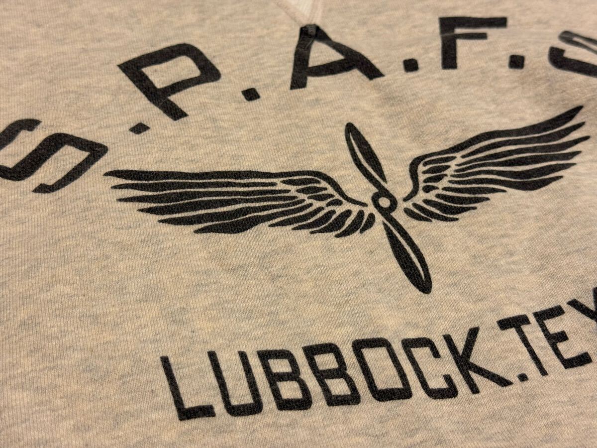 The REAL McCOY'S リアルマッコイズ S.P.A.F.S クルーネック スウェット トレーナー オートミール グレー_画像4