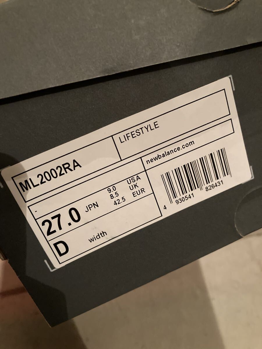 美品　ニューバランス ML2002RA New Balance US9 27.0 グレー スニーカー_画像5