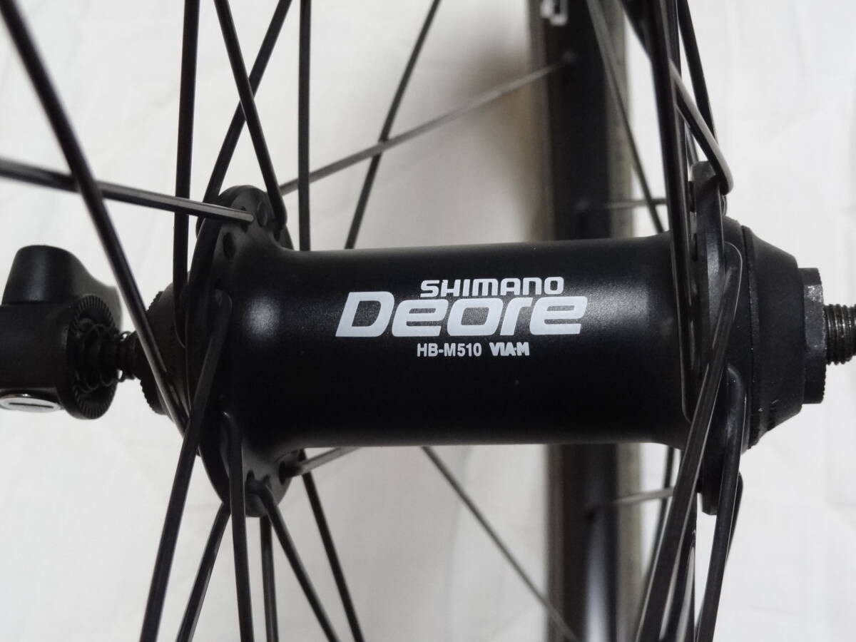 中古品　タイオガ シマノデオーレ 軽量カスタムホイール 26インチ前後セット O.L.D 100mm 135mm クリンチャー クロスバイク MTB Deore_画像4