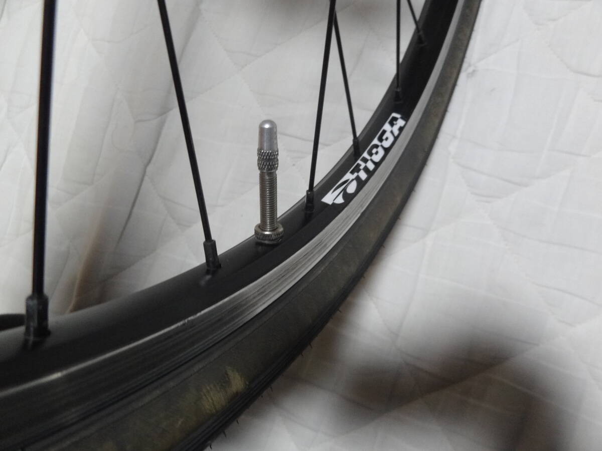 中古品　タイオガ シマノデオーレ 軽量カスタムホイール 26インチ前後セット O.L.D 100mm 135mm クリンチャー クロスバイク MTB Deore_画像6